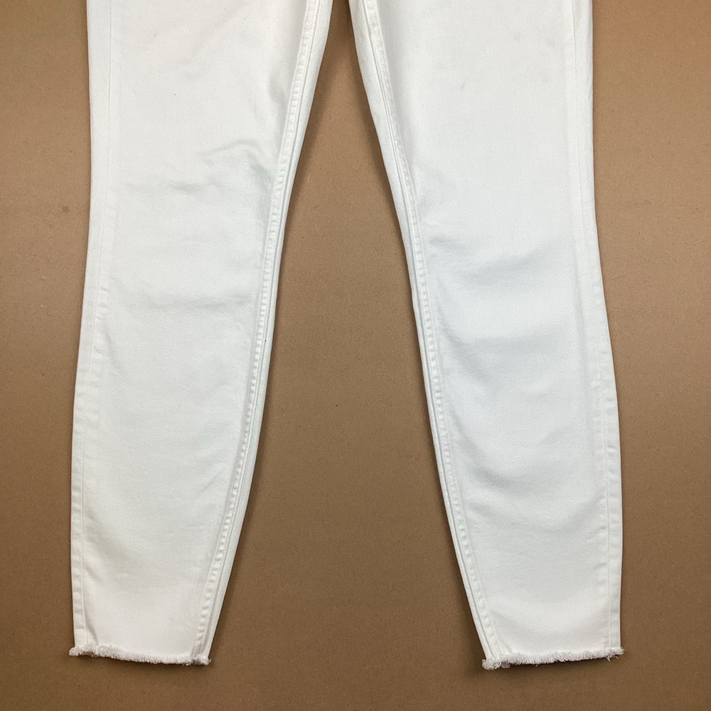 Vineyard Vines High Rise Skinny Jeans White Raw Hem 29 - Picture 5 of 15